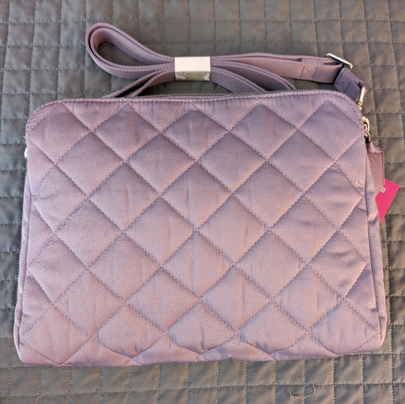 Vera Bradley Performance Twill Triple Compartment Crossbody in Lavender Sky NWT! - Picture 2 of 6